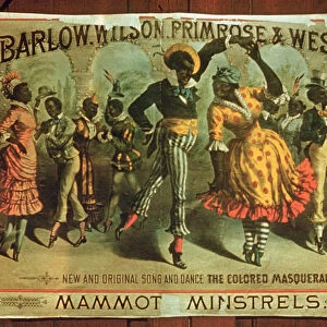 Poster advertising Barlow, Wilson, Primrose and Wests Mammot Minstrels