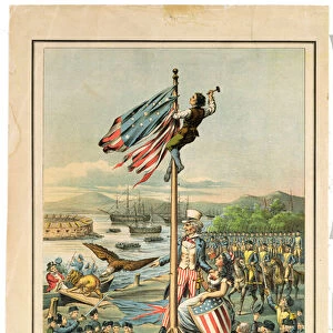 Poster advertising the Centennial of the Evacuation of New York by the British