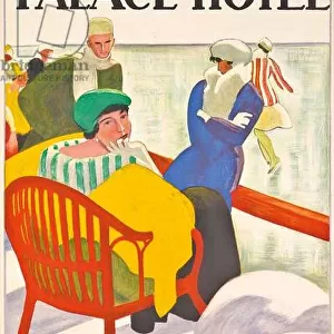 Poster advertising the Palace Hotel at St. Moritz, 1920 (colour lithograph)