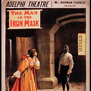 Poster The Man in the Iron Mask at The Adelphi Theatre, London (colour litho)