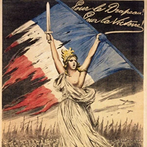 Poster for subscription to the national loan: "for the flag