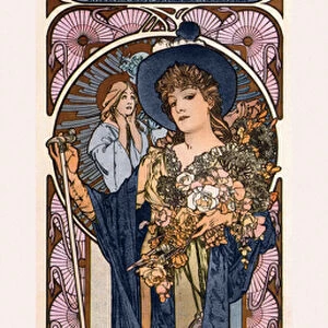 Poster for Tosca with Sarah Bernhardt, 1899 (colour litho)
