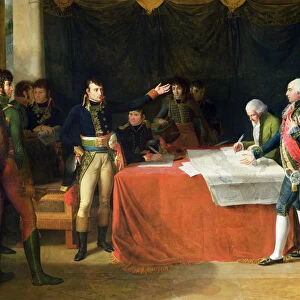 Preliminaries of the Peace Signed at Leoben, 17th April 1797, 1805 (oil on canvas)