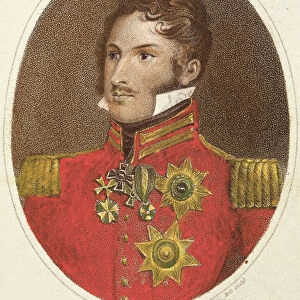 Prince Leopold of Saxe-Cobourg-Gotha (1790-1865) 1816 (colour litho)