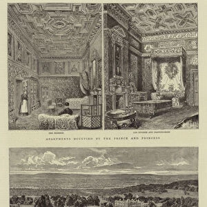The Prince and Princess of Wales at Longleat House, Wiltshire (engraving)