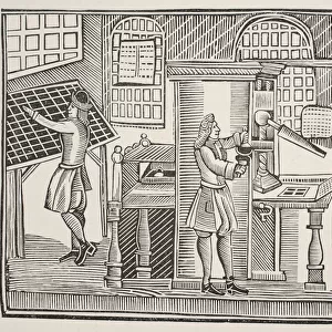 Printing Office, c. 1710 (engraving)
