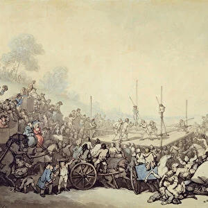 The Prize Fight, 1787 (pen, ink and w / c over graphite on laid paper)