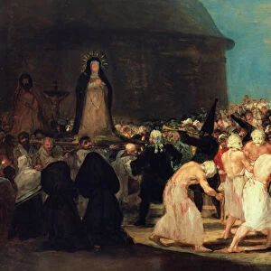 Procession of Flagellants, 1815-19 (oil on canvas)