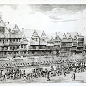 The Procession of Marie de Medici along Cheapside, 1638, published by William Herbert