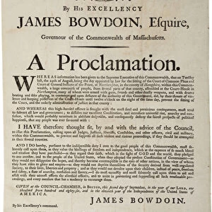 A proclamation, 2nd September 1786 (litho)