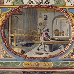 The production of gun powder (fresco)