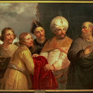 The Prophet Elisha Rejecting Gifts from Naaman, 1637 (oil on canvas)