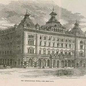 Proposal for the International Hotel (engraving)