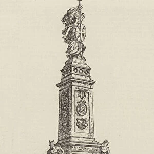 The Proposed Armada Memorial, Plymouth (engraving)
