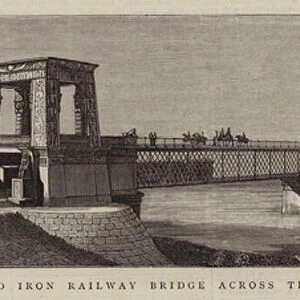 Proposed Iron Railway Bridge across the Nile at Mansurah (engraving)