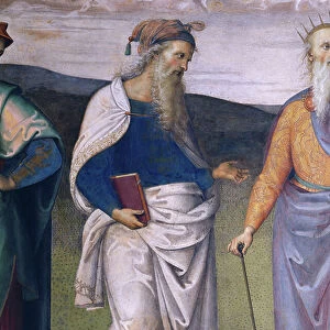 Prudence and Justice, detail of Socrates, 1496-1500 (fresco)