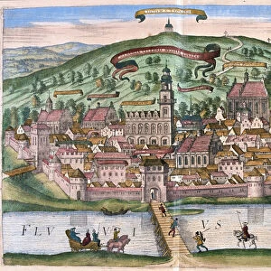 Przemysl, Poland (engraving, 1572-1617)