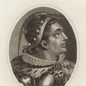 Ptolemy I Soter, Pharaoh of Egypt (engraving)