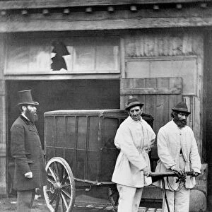 Public Disinfectors, from Street Life in London, 1877 (b / w photo)