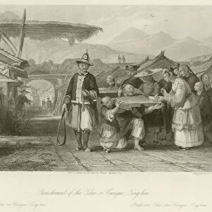 Punishment of the Tcha or Cangue (engraving)