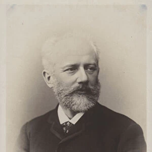 Pyotr Ilyich Tchaikovsky, Russian composer (b / w photo)