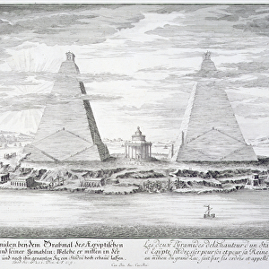 The Two Pyramids of Moeris, King of Egypt and his Wife, plate 11 from