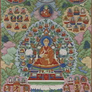 The Qianlong Emperor as Manjusri, the Bodhisattva of Wisdom, Qing Dynasty (ink