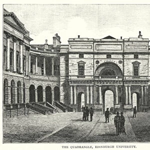 The Quadrangle, Edinburgh University (engraving)