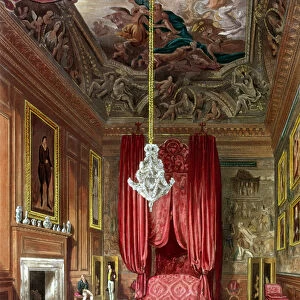 Queen Marys State Bed Chamber, Hampton Court from Pynes Royal Residences