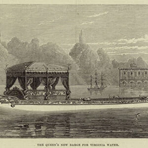 The Queens New Barge for Virginia Water (engraving)