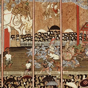A Ramakien performance (wall painting)