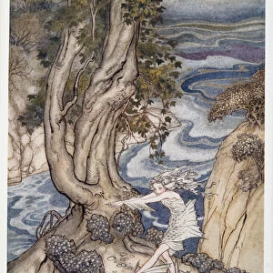 Re-enter Ariel like a water-nymph, illustration from William Shakespeares