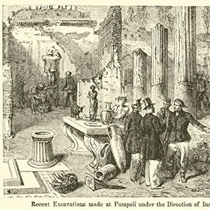 Recent Excavations made at Pompeii under the Direction of Inspector Fiorelli, in 1860 (engraving)