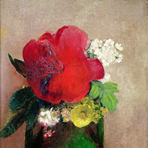 The Red Poppy (oil on canvas)