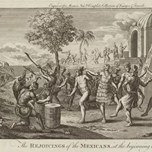 The rejoicing of Mexicans (engraving)