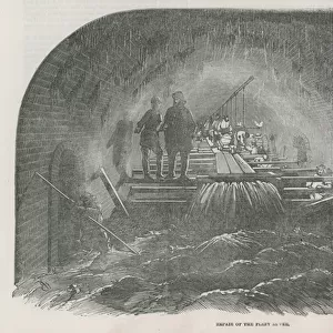 Repair of the Fleet Sewer (engraving)