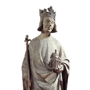 Representation of King Charles V of France (1338-1380) as Saint Louis (Louis IX)