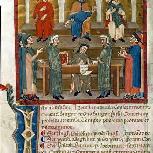 Representation of a Notary Studies Office. 1343-1354 (manuscript)