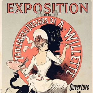 Reproduction of a poster advertising an Exhibition of the Paintings