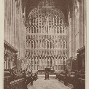 Reredos, New College Chapel (engraving)
