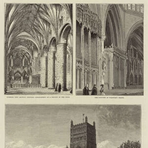 The Restoration of Tewkesbury Abbey (engraving)