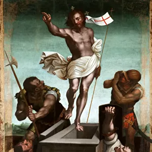 The resurrection, 16th century (painting on wood)