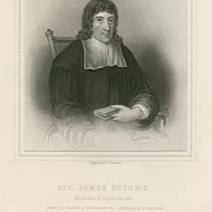 Rev. James Guthrie, Minister of Stirling, 1661 (engraving)