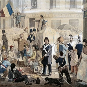 Revolution of 1848: Barricade de la rue Coquenard (February 25, 1848)