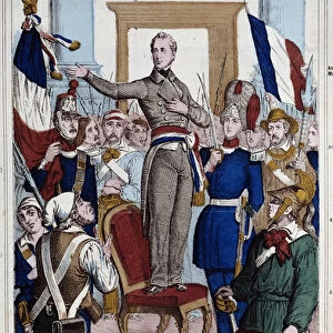 Revolution of 1848: representation of Alphonse de Lamartine (1790-1869