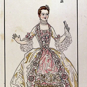 Richard Strauss : Der Rosenkavaliert (Le Chevalier a la rose ) costume, 1910 (print)