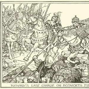 Richards Last Charge on Bosworth Field (engraving)