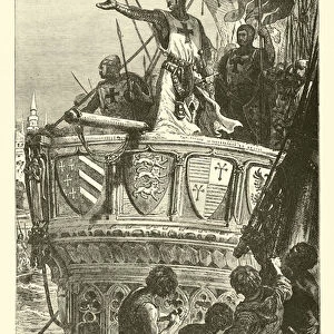 Richards Farewell to the Holy Land (engraving)