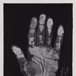 The right hand of Sir Arthur Sullivan (b / w photo)