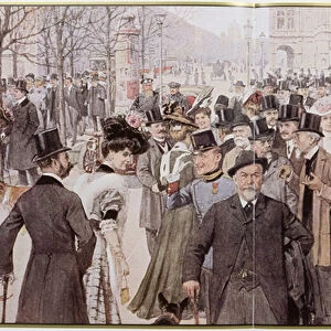 The Ringstrasse, Vienna (colour litho)